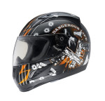 RR601 Orange-01,Helmets,Full Face Helmets